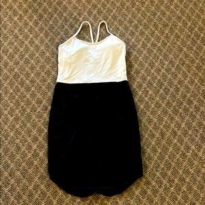 Lululemon Colorblock Athletic Dress - Black and White - Size 4/6